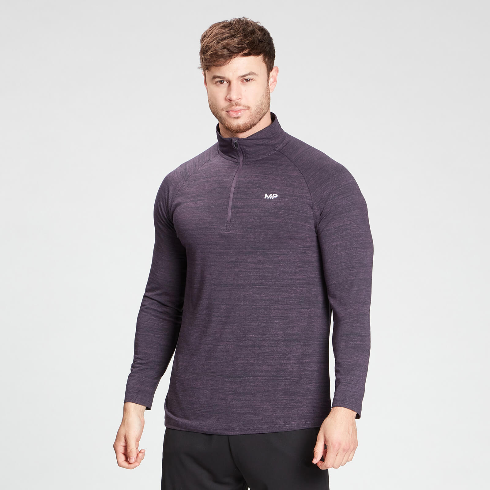 MP Men's Performance 1/4 Zip Top - Smokey Purple Marl - L