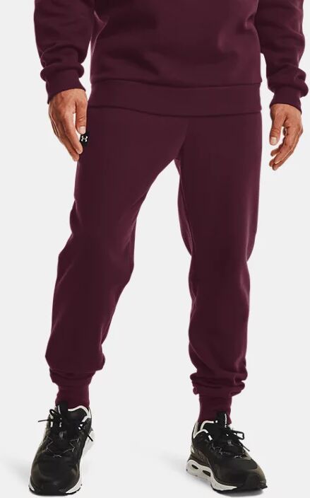 Under Armour Men's UA Rival Fleece Joggers Maroon Size: (SM)