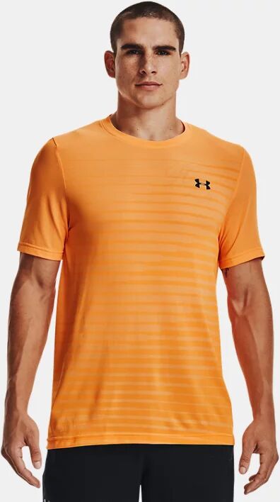 Under Armour Men's UA Seamless Fade Short Sleeve Orange Size: (MD)