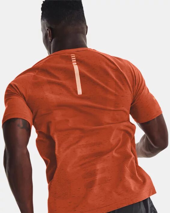 Under Armour Men's UA Vanish Seamless Run Short Sleeve Orange Size: (SM)