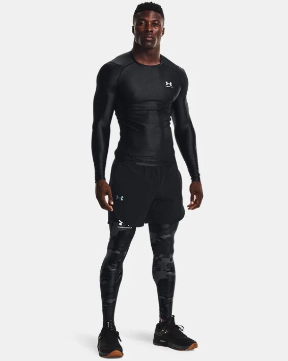 Under Armour Men's UA Iso-Chill Printed Leggings Black Size: (MD)