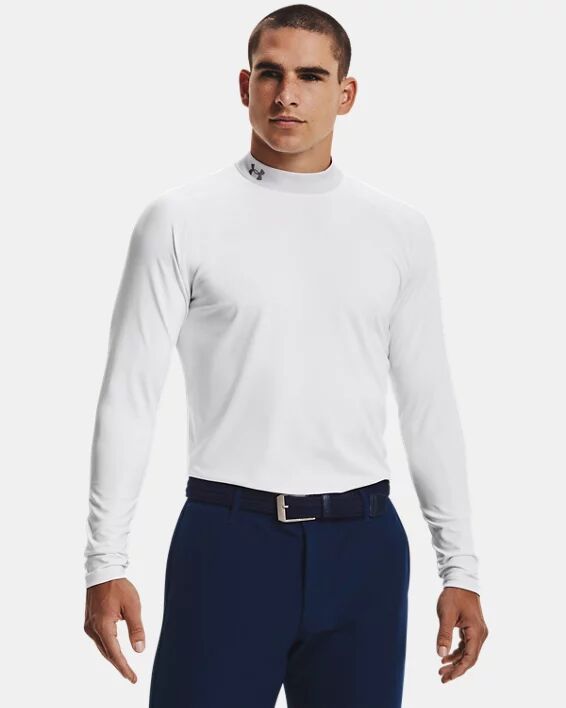 Under Armour Men's ColdGear Infrared Long Sleeve Golf Mock White Size: (MD)