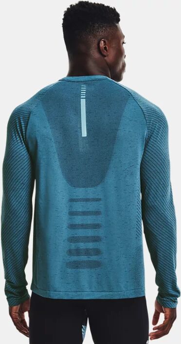 Under Armour Men's UA Seamless Run Long Sleeve Blue Size: (XL)