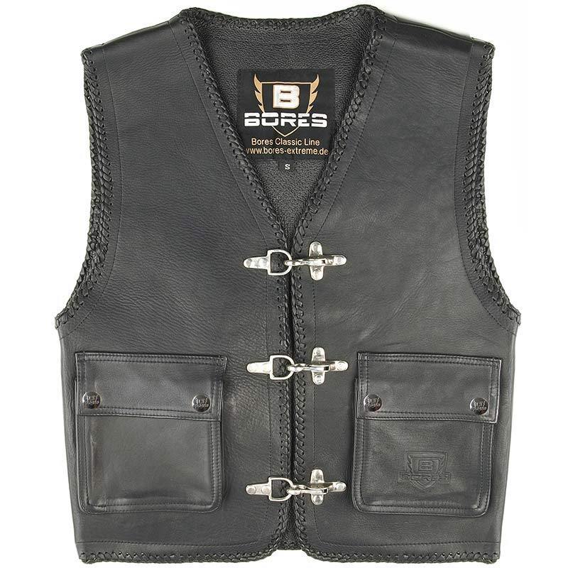 Bores Sunride 3 Leather Vest  - Black