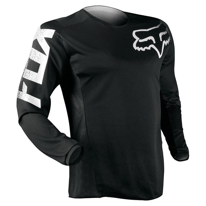 Fox Blackout Motocross Jersey  - Black