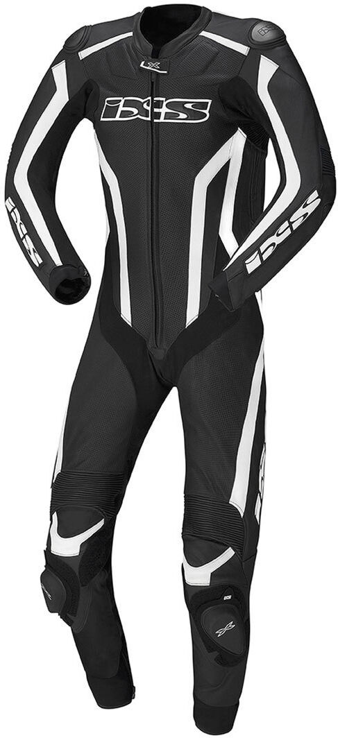 Ixs Gp Track One Piece Leather Suit  - Black White