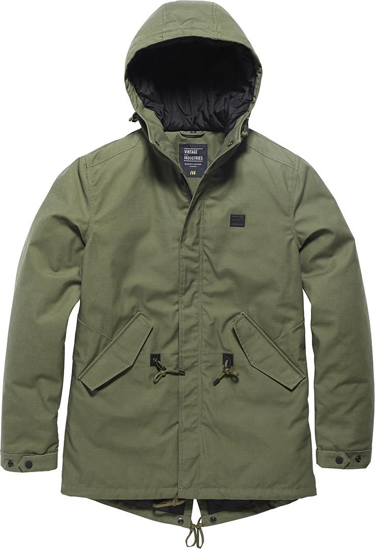 Vintage Industries Wallbrook Parka Jacket  - Green