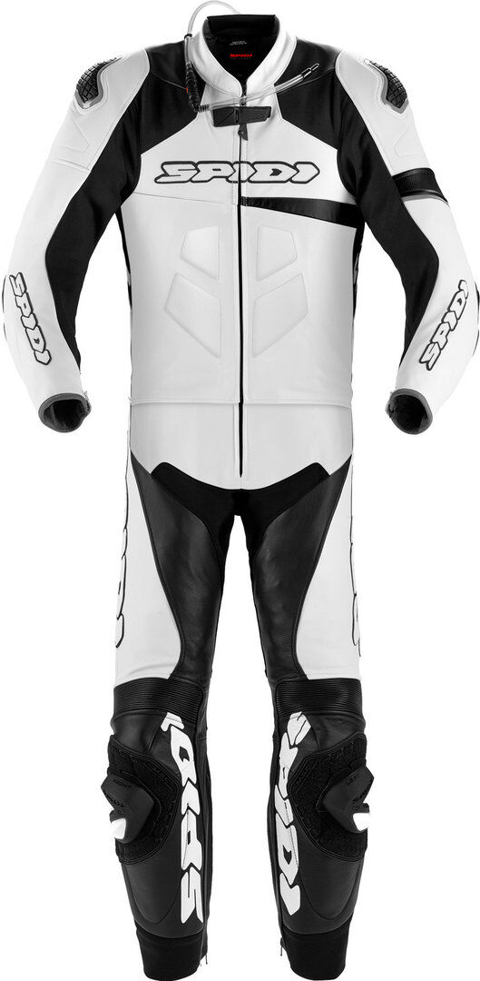 Spidi Race Warrior Touring Two Piece Motorcycle Leather Suit Long  - Black White