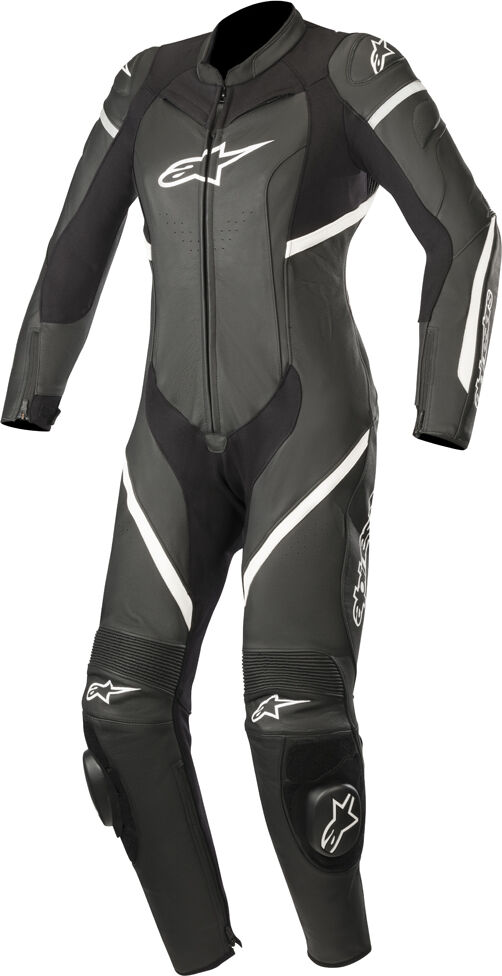 Alpinestars Stella Kira One Piece Women Motorcycle Leather Suit  - Black White