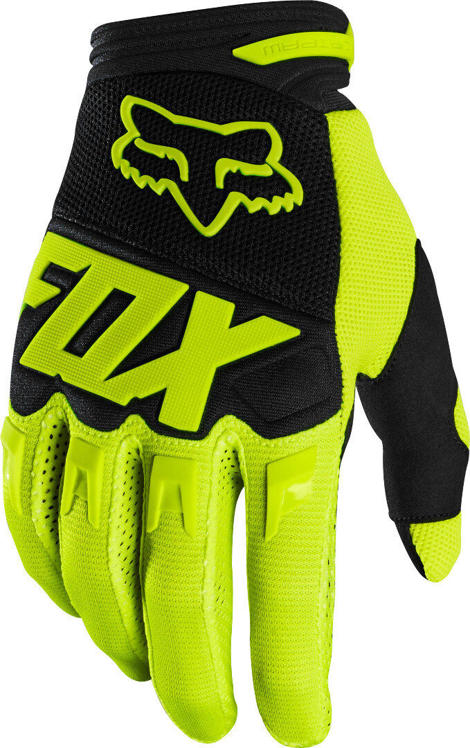 Fox Dirtpaw Race Motocross Gloves  - Yellow