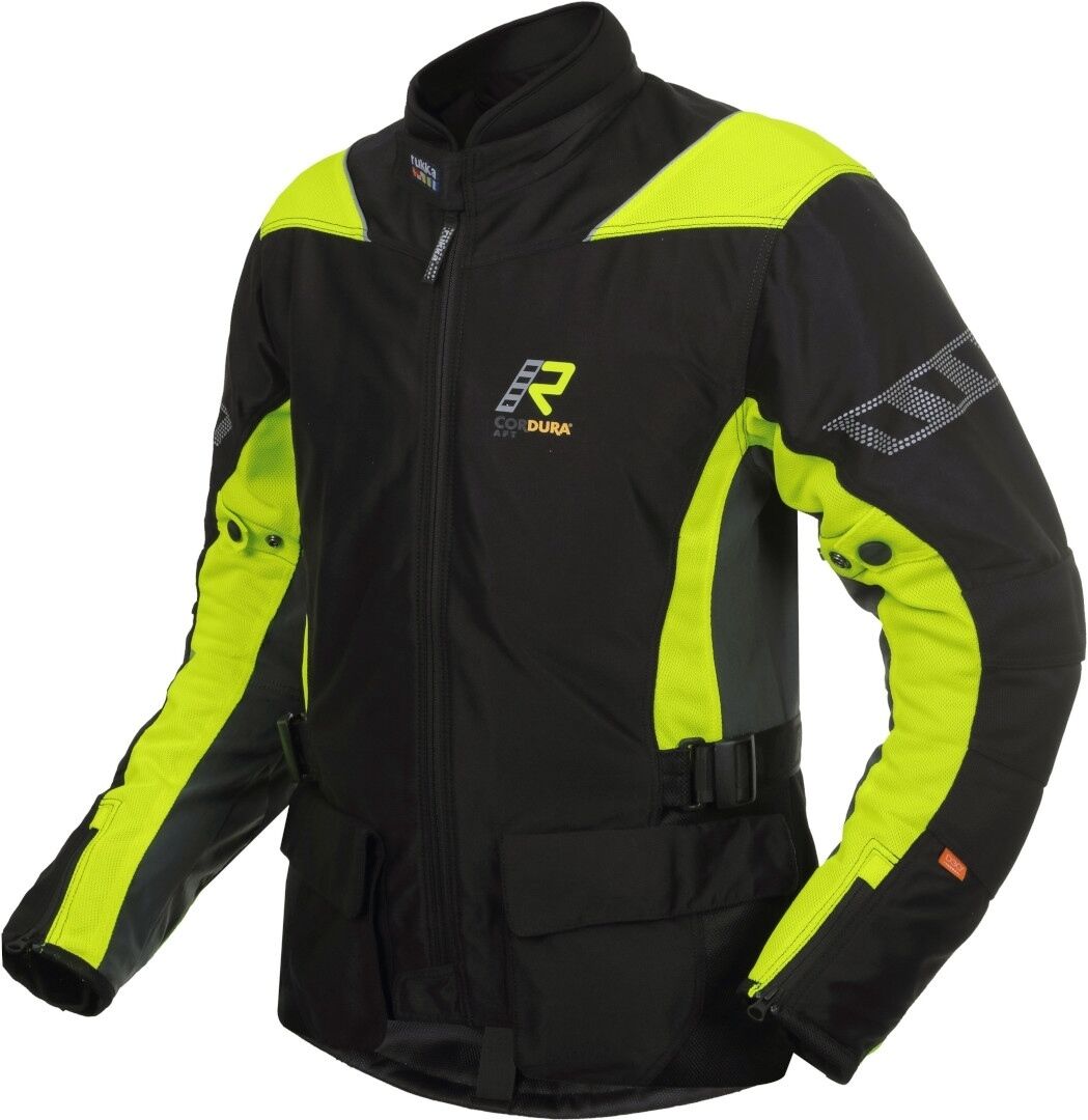 Rukka Airventur Motorcycle Textile Jacket  - Black Yellow