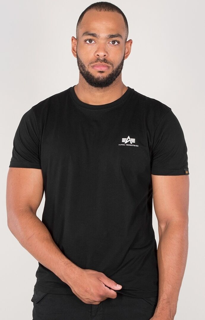 Alpha Industries Basic T Small Logo T-Shirt  - Black