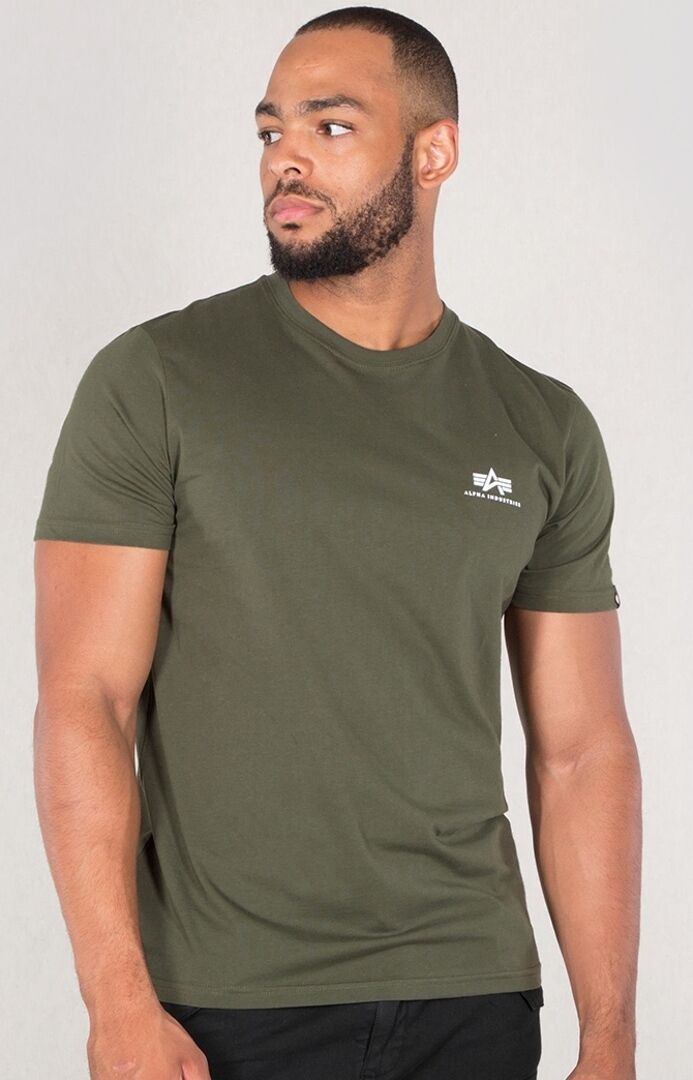 Alpha Industries Basic T Small Logo T-Shirt  - Green