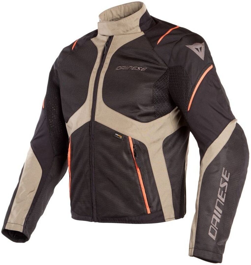 Dainese Sauris D-Dry Motorcycle Textile Jacket  - Black Brown