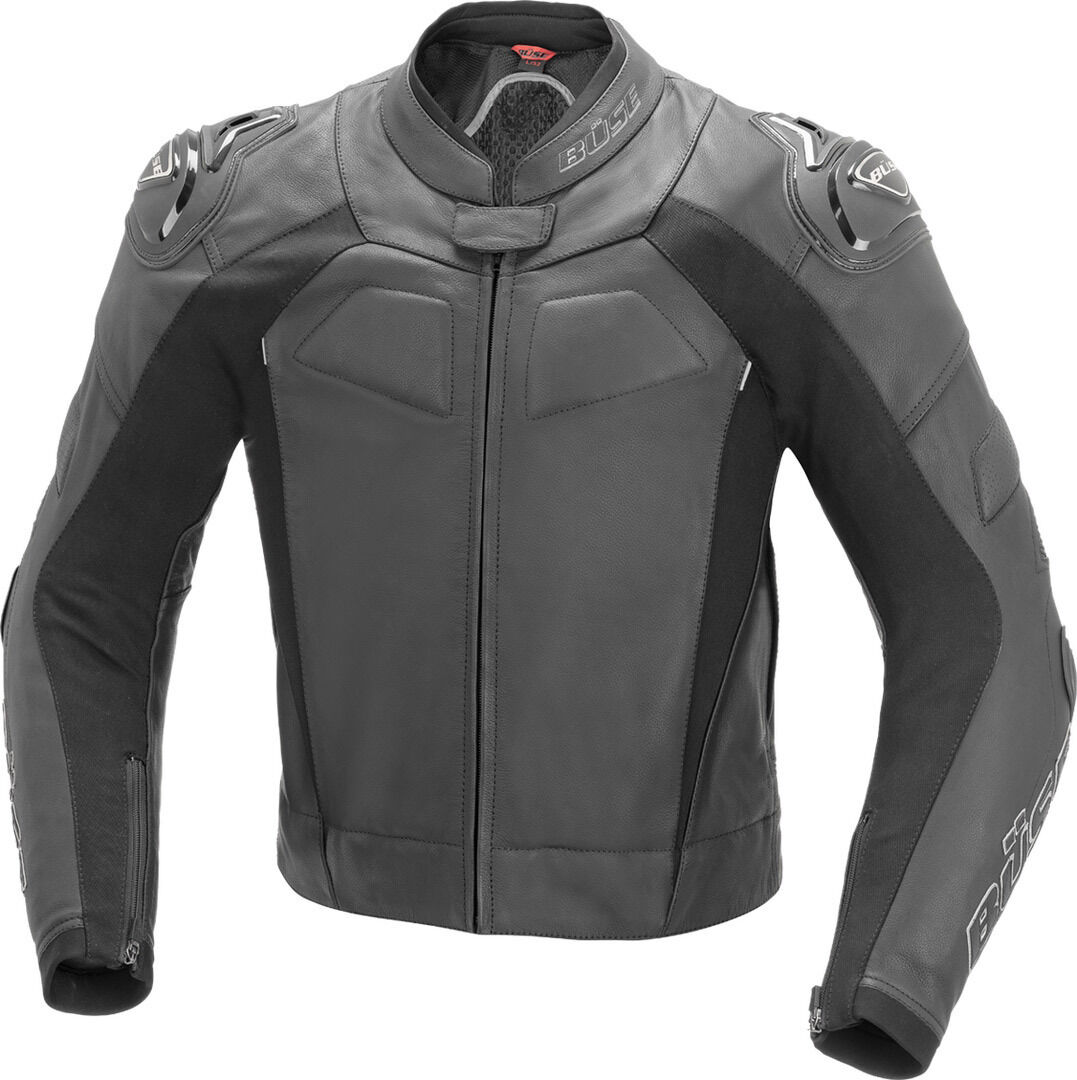 Büse Assen Motorcycle Leather Jacket  - Black