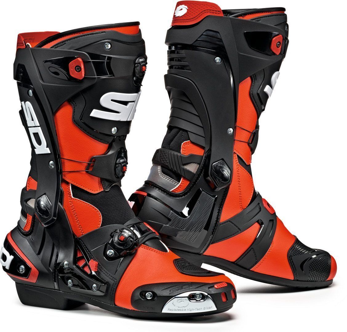 Sidi Rex Motorcycle Boots  - Black Red