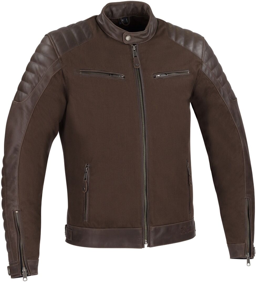 Bering Creedo Motorcycle Leather Jacket  - Brown