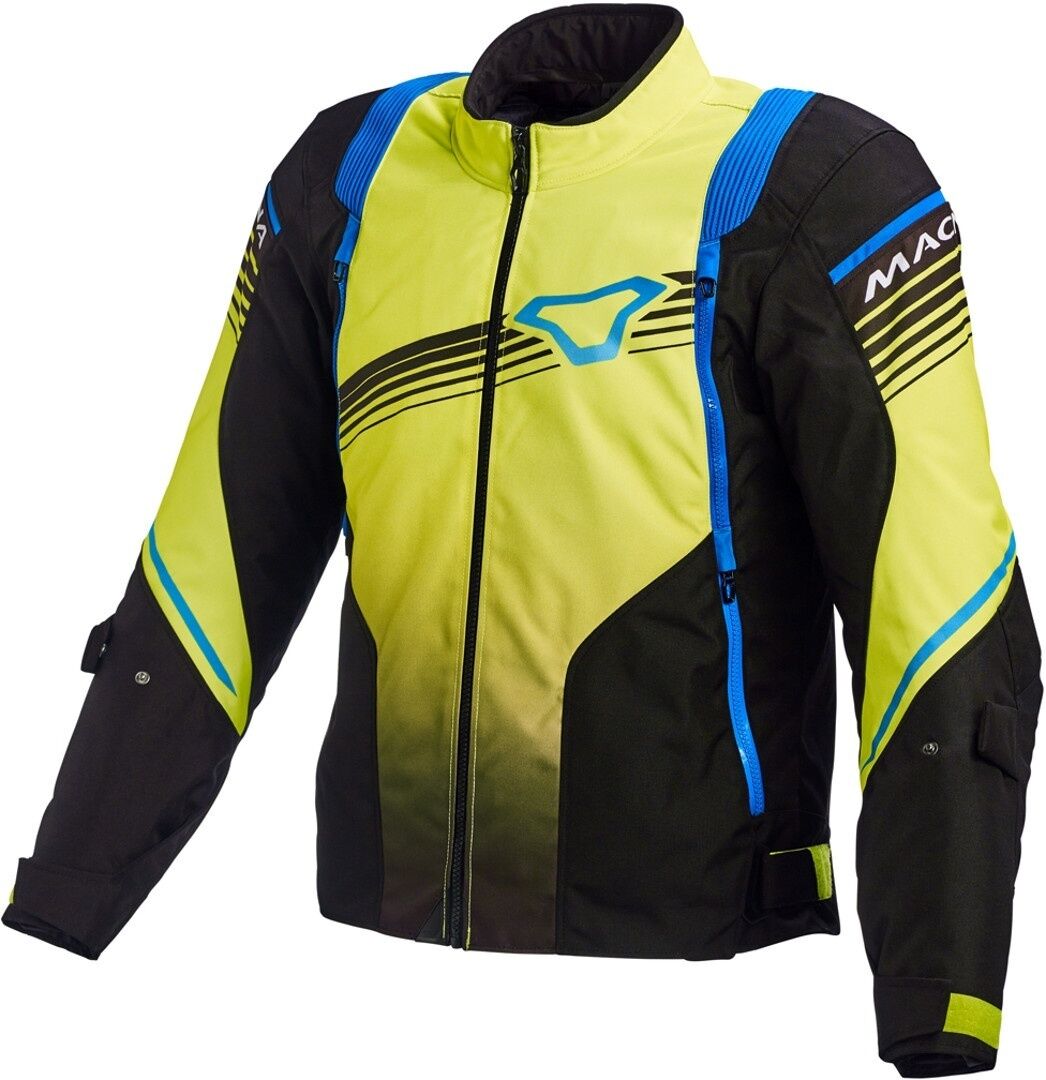 Macna Charger Motorcycle Textile Jacket  - Black Yellow