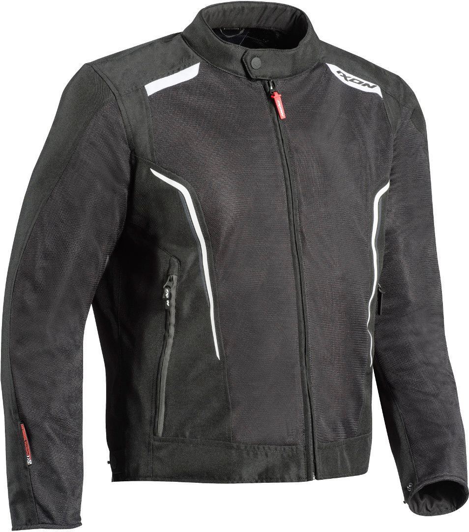 Ixon Cool Air-C Motorcycle Textile Jacket  - Black White