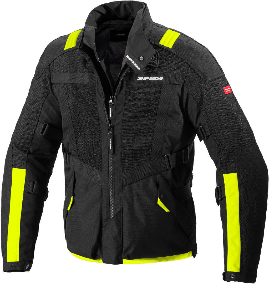 Spidi Netrunner H2out Motorcycle Textile Jacket  - Black Yellow
