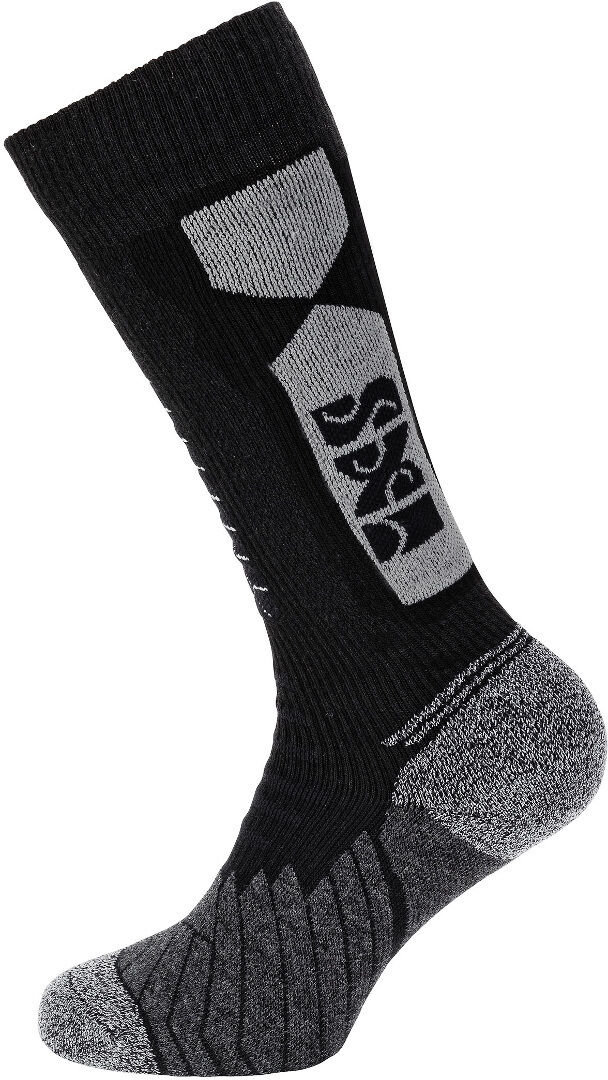 Ixs 365 Short Motorcycle Socks  - Black Grey
