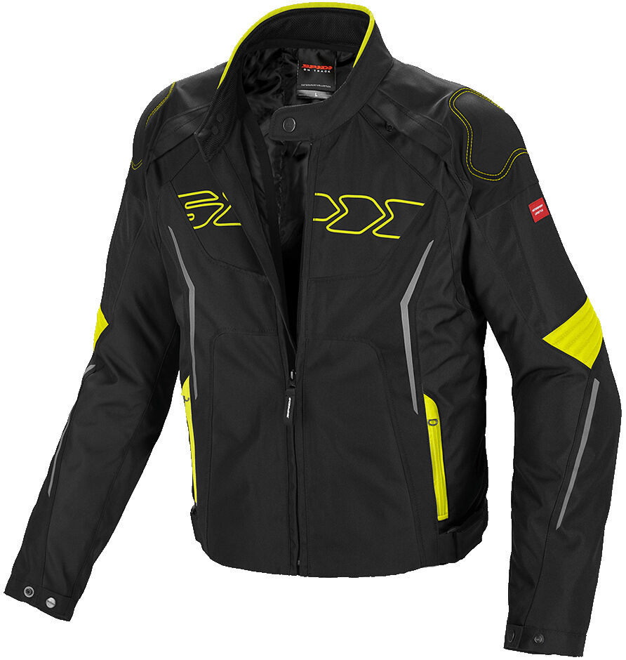 Spidi Tronik Tex Motorcycle Textile Jacket  - Black Yellow
