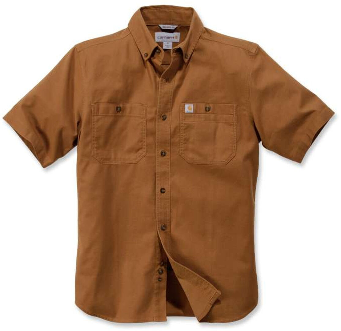 Carhartt Rugged Flex Rigby Work Short Sleeve Shirt  - Brown