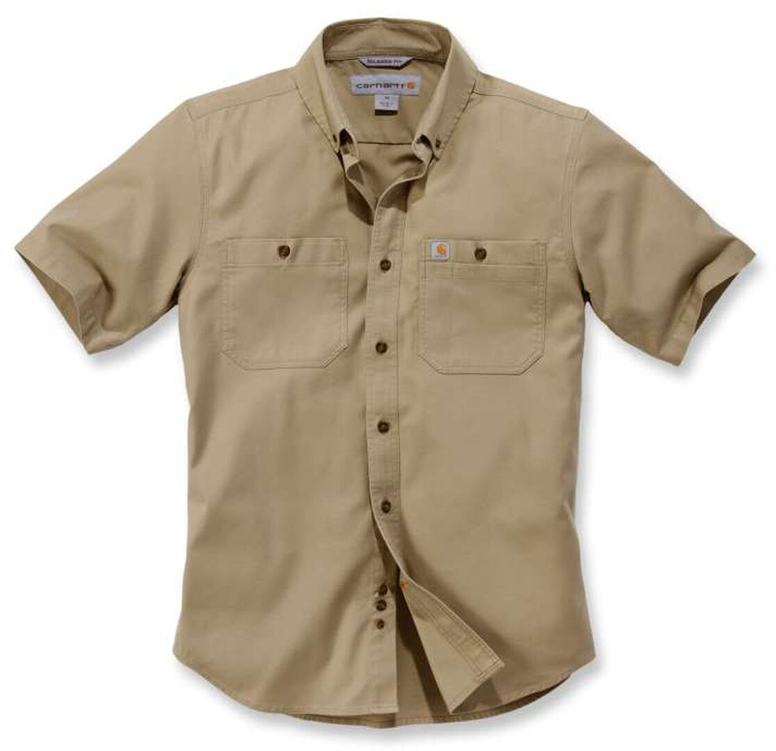 Carhartt Rugged Flex Rigby Work Short Sleeve Shirt  - Green Brown