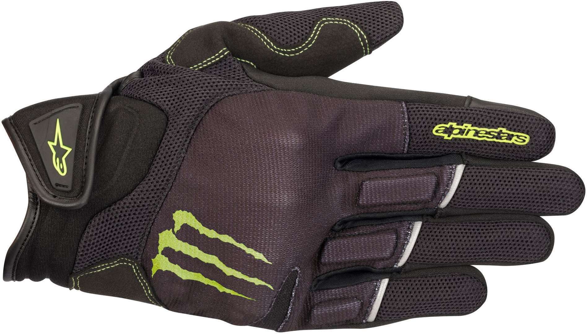 Alpinestars Monster Raid Motocross Gloves  - Black Green
