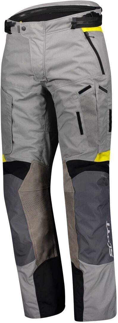 Scott Dualraid Dryo Motorcycle Textile Pants  - Grey Yellow