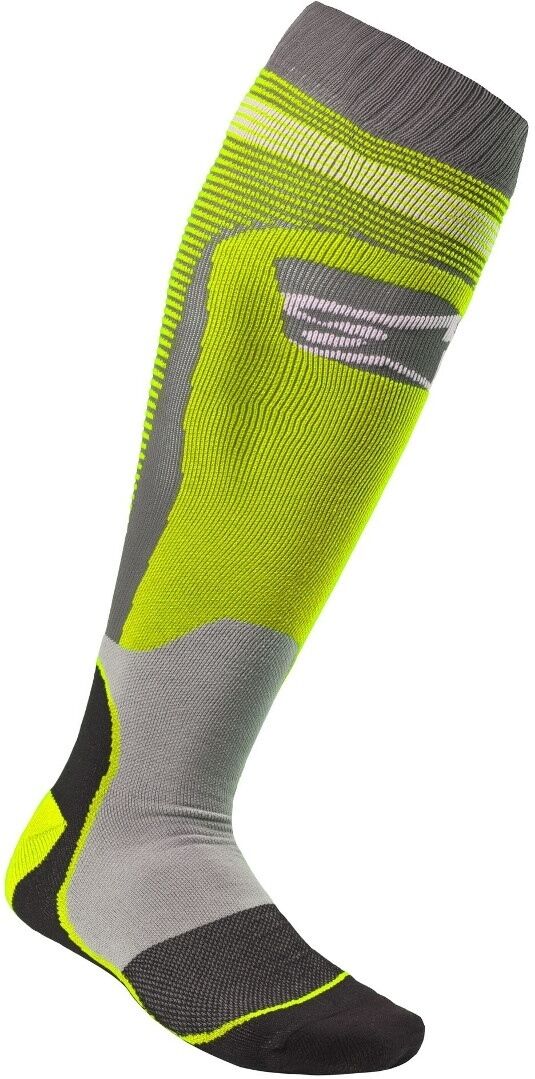 Alpinestars Mx Plus-1 Motocross Socks  - Grey Yellow