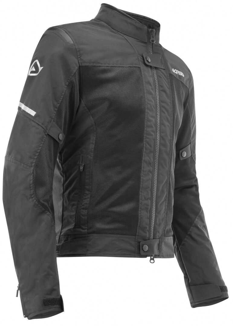 Acerbis Ramsey Vented Motorcycle Textile Jacket  - Black