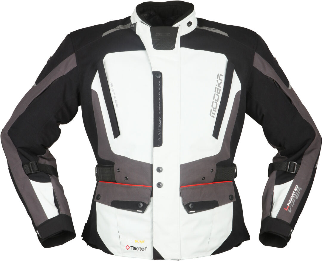 Modeka Viper Lt Motorcycle Textile Jacket  - Black Grey