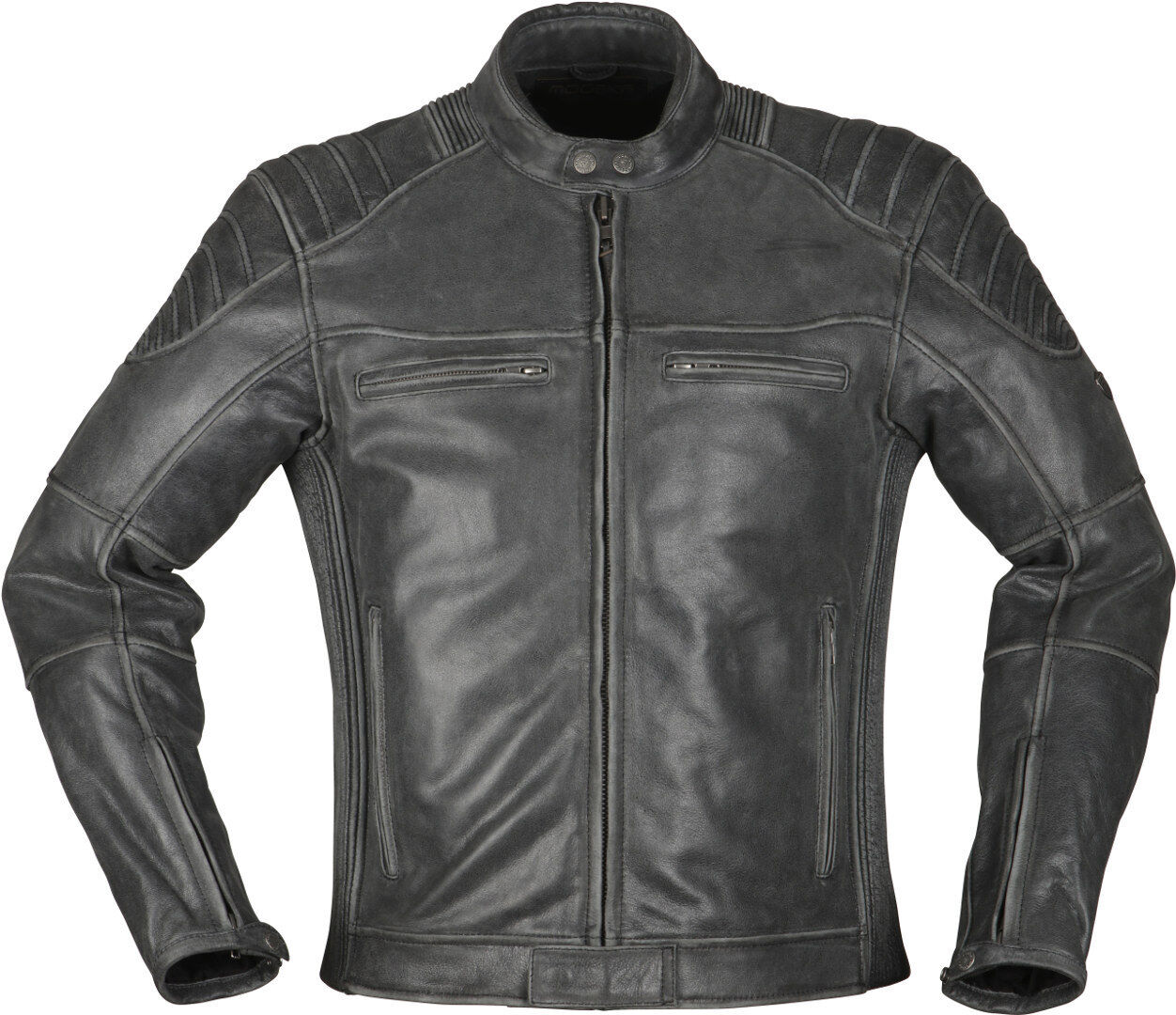 Modeka Vincent Aged Motorcycle Leater Jacket  - Black