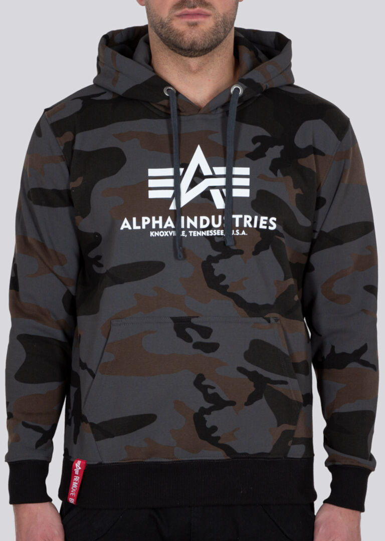 Alpha Industries Basic Camo Hoodie  - Black Multicolored