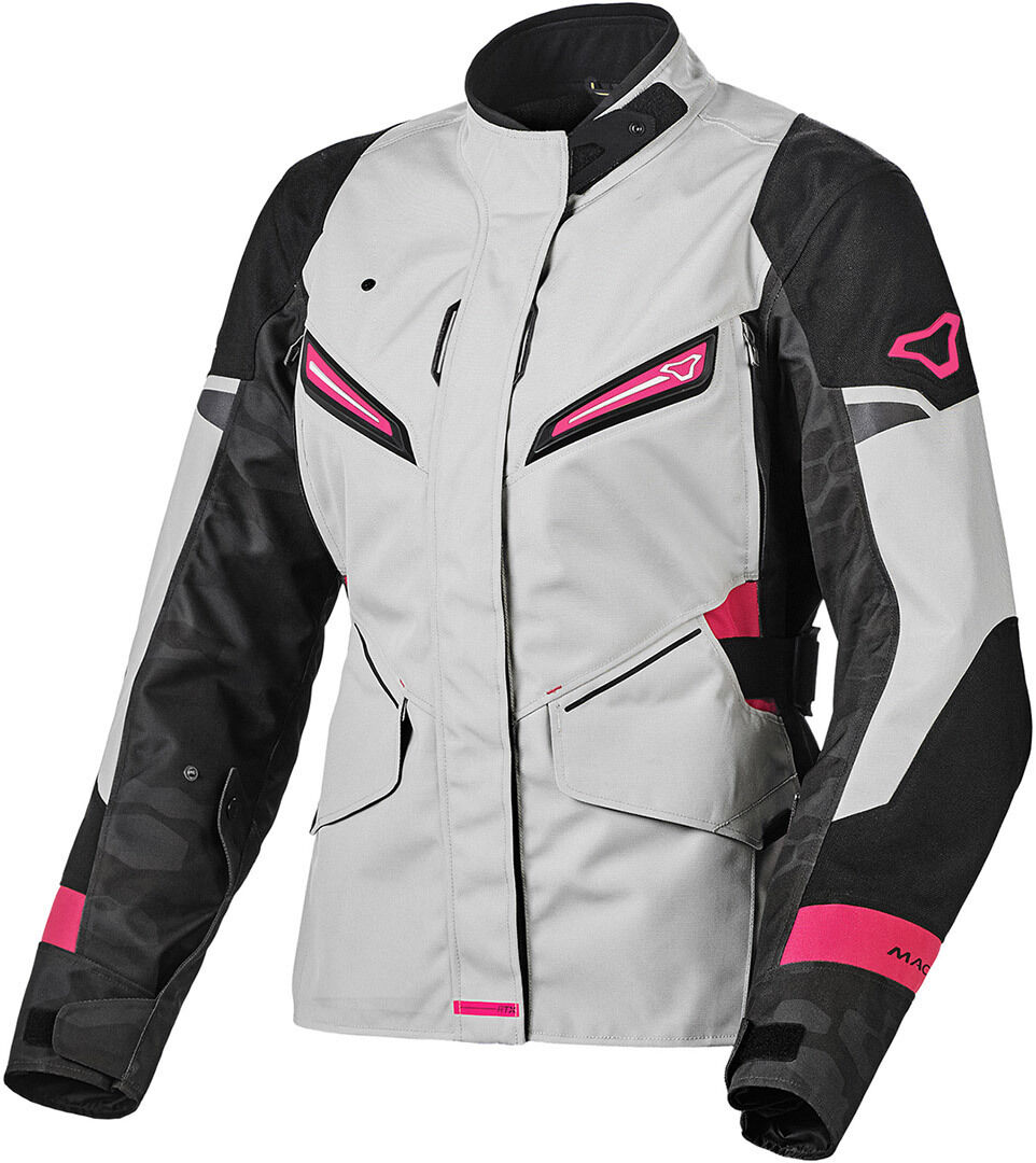 Macna Sonar Ladies Motorcycle Textile Jacket  - Grey Pink