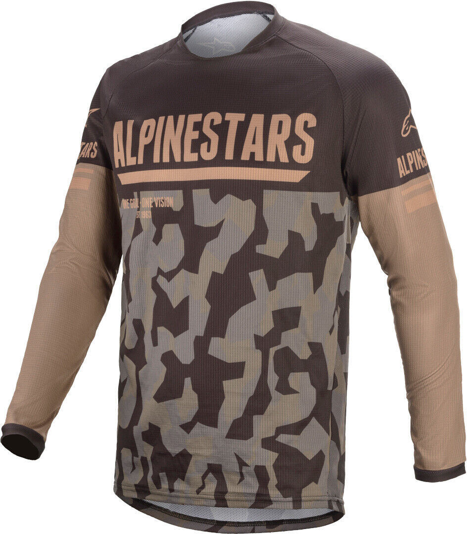 Alpinestars Venture R Camo Motocross Jersey  - Black Brown