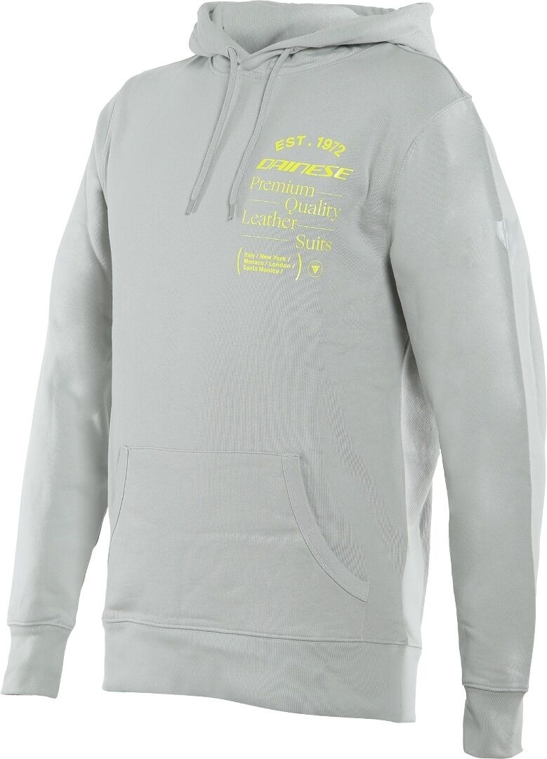 Dainese Paddock Hoodie  - Grey Yellow