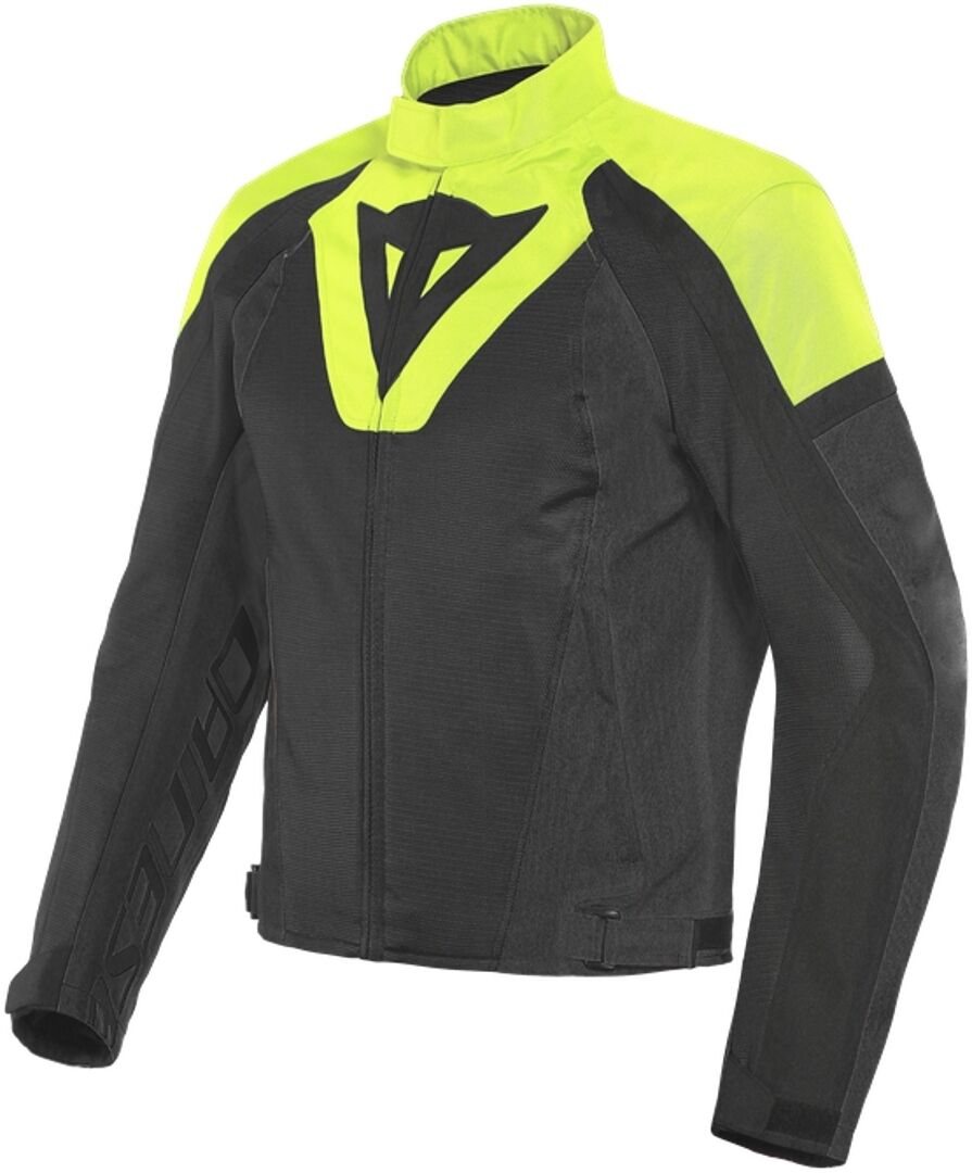 Dainese Levante Air Tex Motorcycle Textile Jacket  - Black Yellow