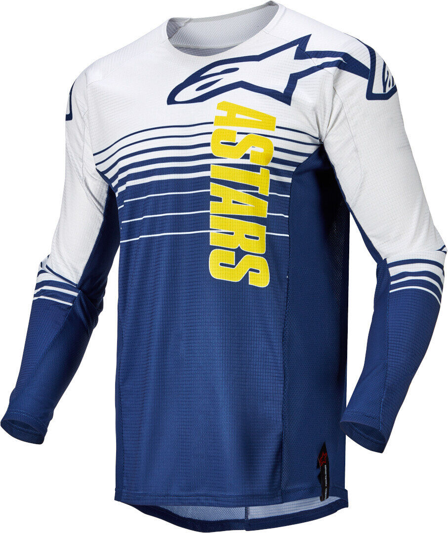 Alpinestars Techstar Phantom Motocross Jersey  - White Blue