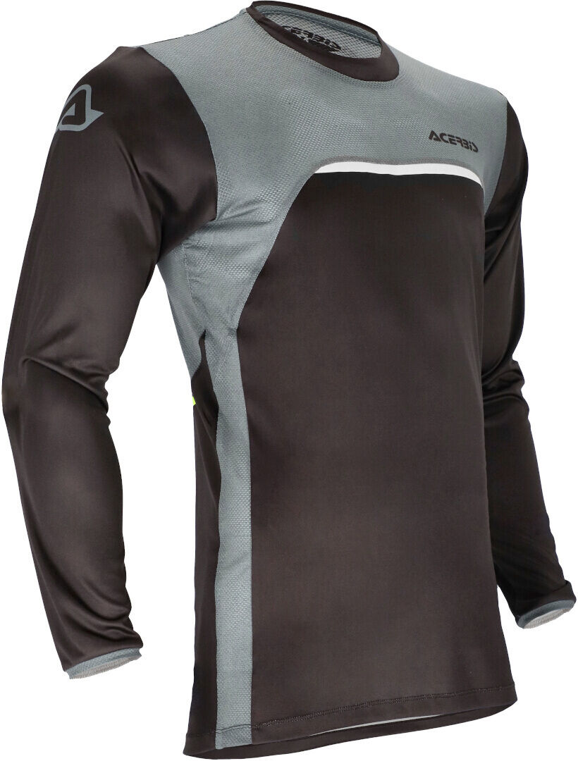 Acerbis X-Duro Motocross Jersey  - Black Grey