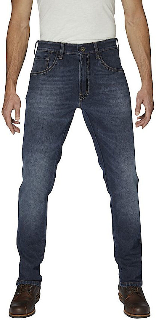 Rokker Rokkertech Tapered Slim Blue Motorcycle Jeans  - Blue