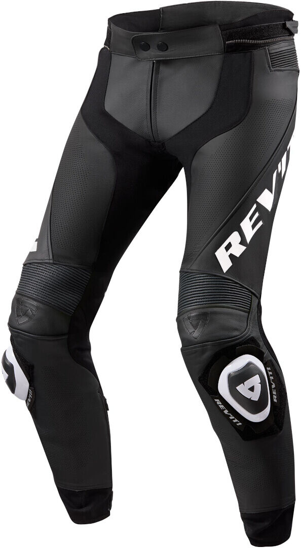 Revit Apex Motorcycle Leather Pants  - Black White