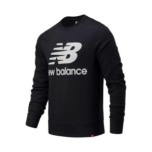 New Balance ESS LOGO CREW Felpa uomo in cotone Felpe uomo Nero taglia S