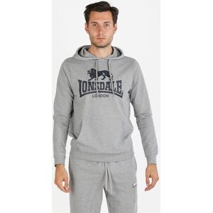 Lonsdale Felpa da uomo con cappuccio Felpe uomo Grigio taglia XXL