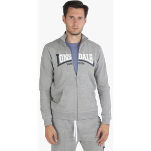 Lonsdale Felpa da uomo con zip Felpe uomo Grigio taglia XL