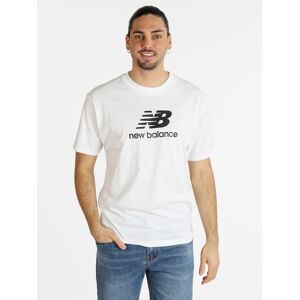 New Balance MT31541WT T-shirt manica corta uomo con scritta T-Shirt e Top uomo Bianco taglia XXL