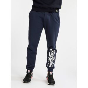 Dekuba Pantaloni sportivi da uomo con polsini Pantaloni Sportivi in Felpa uomo Blu taglia XXL