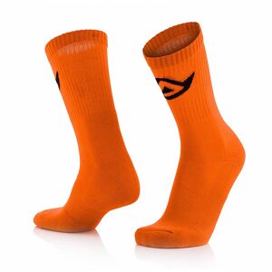 Calze Moto Corte Acerbis Cotton Socks Arancio Fluo taglia L/XL