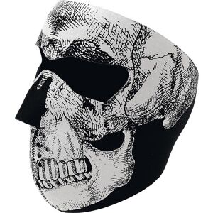 Collare Maschera Moto Zanheadgear Full Face Mask Teschio Bia taglia un